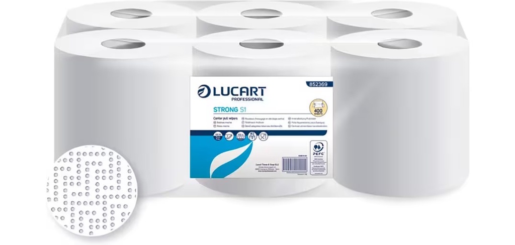 BOBINAS SECAMANOS LUCART STRONG S1- PACK DE 6 ROLLOS