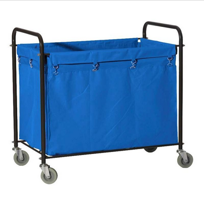 Carro Ropa Lavandería Rectangular Azul